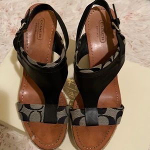 Coach wedges size 9